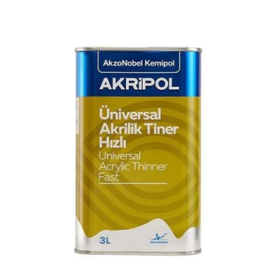 Akzo Nobel Kemipol Akripol Universal Akrilik Tiner Hızlı 1 Litre (Koli = 6 Adet) - 1