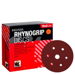 Indasa Rhynogrip Red Line Disc 150 mm 6 Delik P 600 Hookit Zımpara (Paket = 50 Adet) - 1