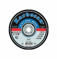 Karbosan Metal Kesme 180X3 Nk Düz 910040 (Paket = 25 Adet) - 1