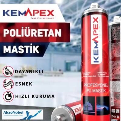 Kemapex Poliüretan Mastik 280ml Koli = (25 Adet) - 2