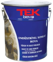 Tek Boya Endüstriyel Son Kat Boya Mat Siyah 1/1 (Koli = 6Adet) - 1